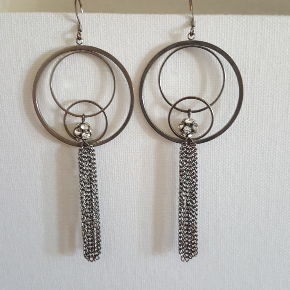 GUESS Crystal tassel Earrings